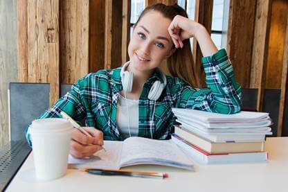 How to study, study girl